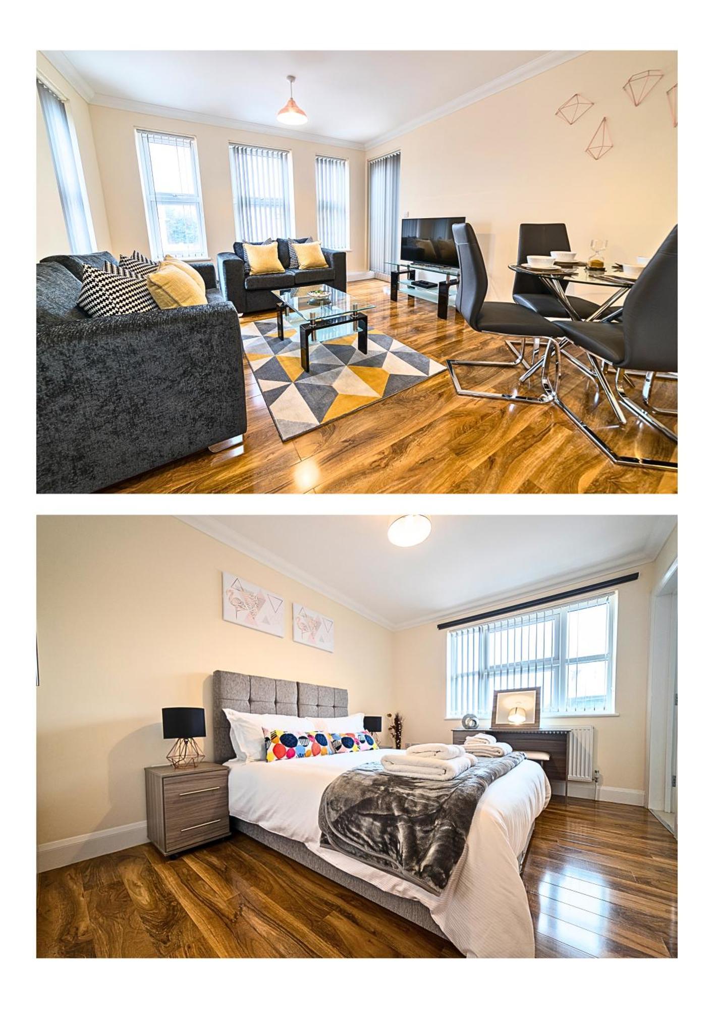 Heathrow Rare Find 2 Bedroom Plus 2 Bathroom Flat - Sleeps 6- Free Parking- Close To Heathrow Terminals-Quiet Development Stanwell Екстер'єр фото